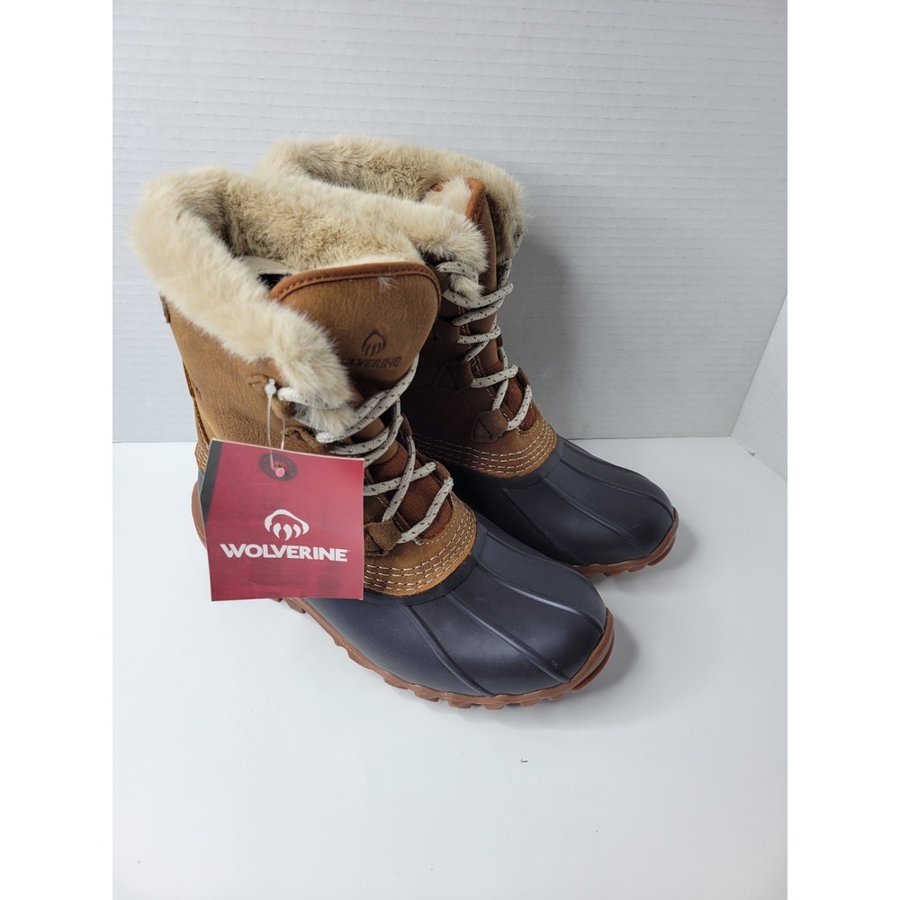 Wolverine Women's Torrent Boot Faux Fur Duck Boots Round Toe Size 7W 119 MSRP - Picture 10 of 11